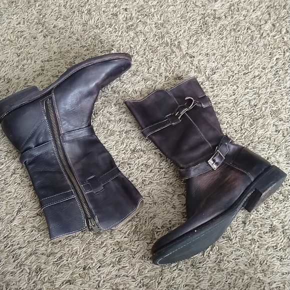 Bed Stu handmade slouchy distressed leather Moto combat boots sz 7,5 - Picture 1 of 8